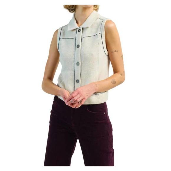 NEW GUH jean vest in natural